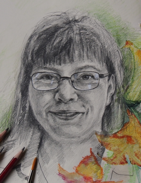 Ania - portret nie tylko ołówkiem malowany - detal